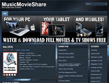 Tablet Screenshot of musicmovieshare.com